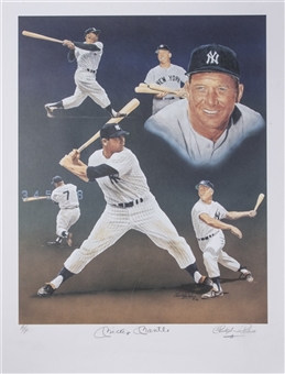Mickey Mantle Signed Artist Proof Lithograph (PSA/DNA)
